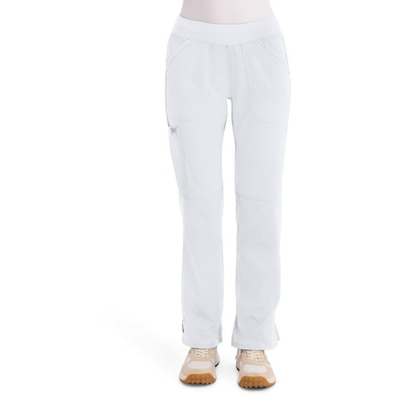 Cherokee Workwear Revolution Women's Scrubs Pant Mid Rise Straight Leg Pull-On WW110