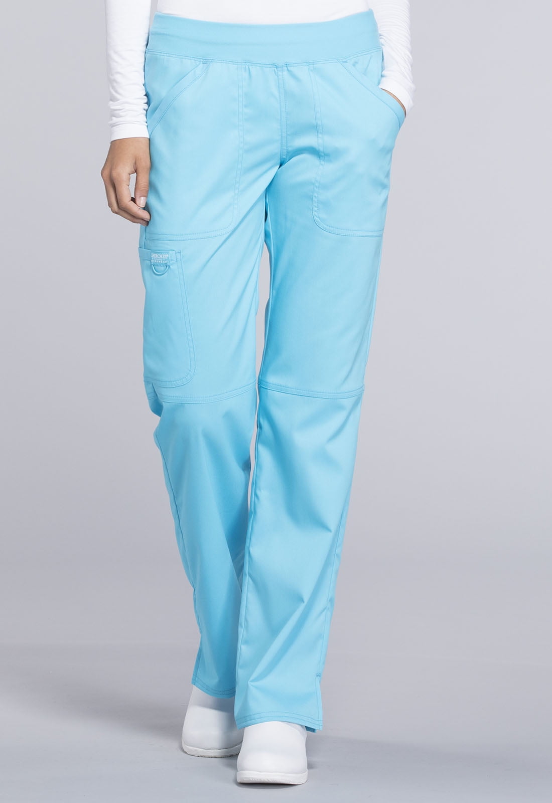 Cherokee Workwear Revolution Women's Scrubs Pant Mid Rise Straight Leg PullOn WW110