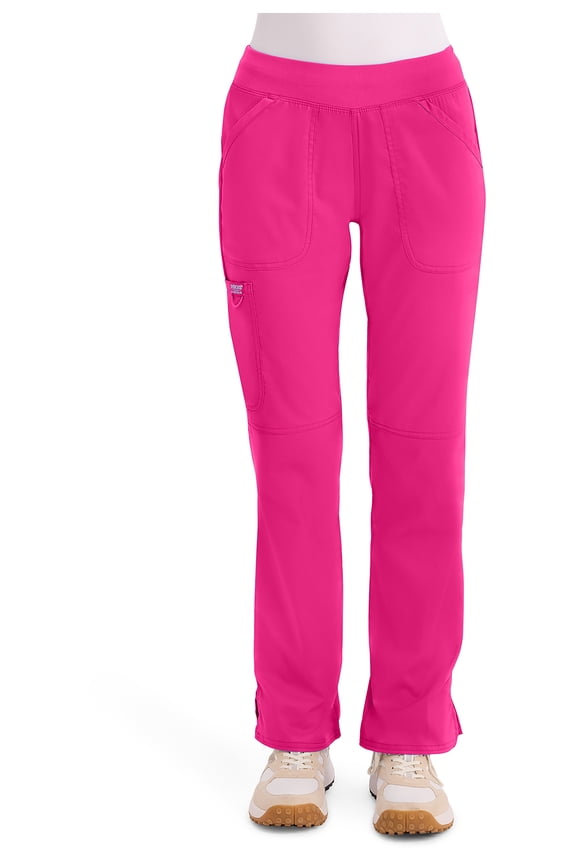Workwear Revolution Women's Scrubs Pant Mid Rise Straight Leg Pull-On WW110