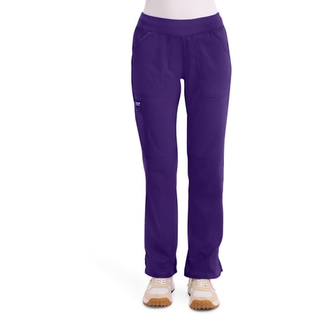 Cherokee Workwear Revolution Women's Scrubs Pant Mid Rise Straight Leg Pull-On WW110