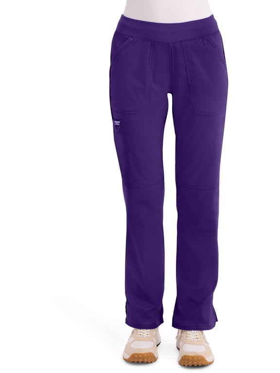 Workwear Revolution Women's Scrubs Pant Mid Rise Straight Leg Pull-On WW110
