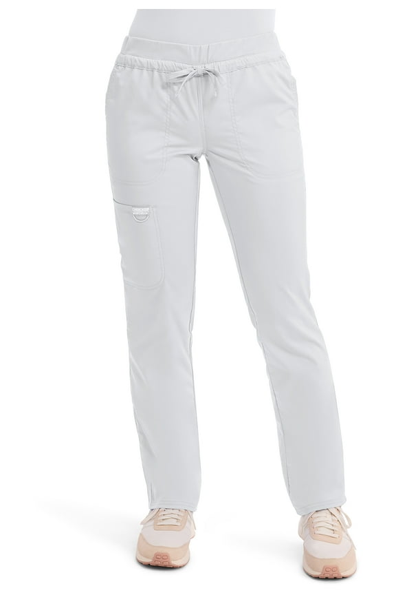 Workwear Revolution Women's Scrubs Pant Mid Rise Tapered Leg Drawstring WW105