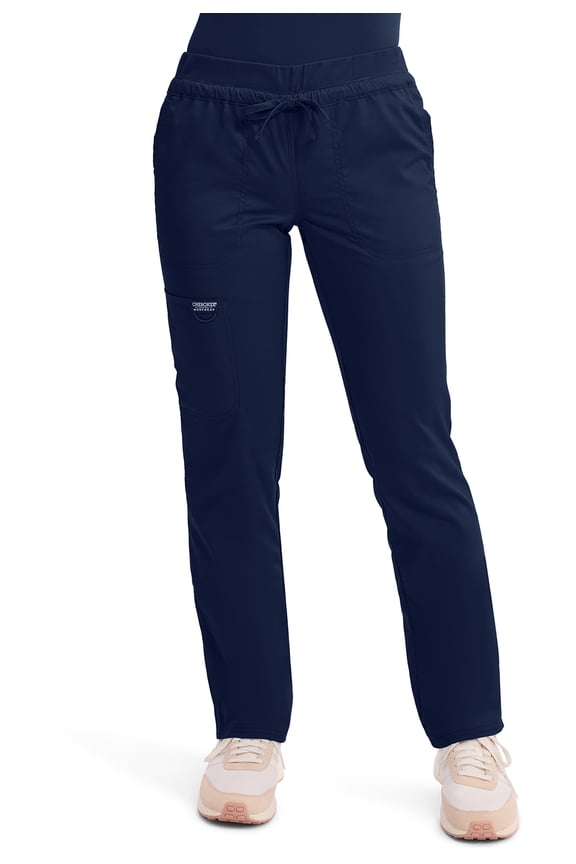 Workwear Revolution Women's Scrubs Pant Mid Rise Tapered Leg Drawstring WW105
