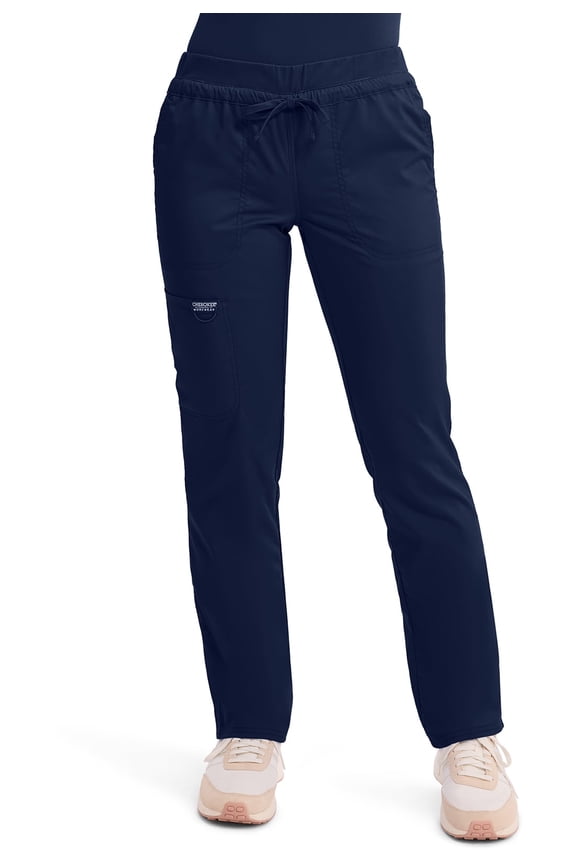 Workwear Revolution Women's Scrubs Pant Mid Rise Tapered Leg Drawstring WW105