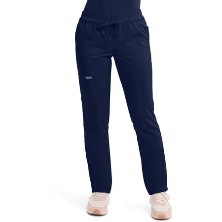 Cherokee Workwear Revolution Women's Scrubs Pant Mid Rise Tapered Leg Drawstring WW105