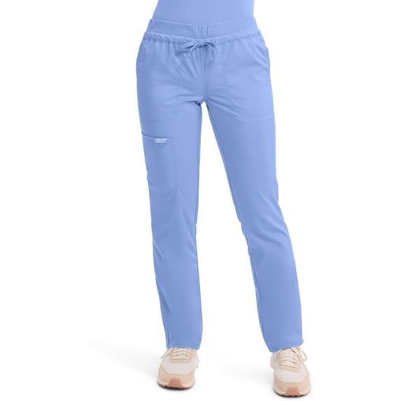 Cherokee Workwear Revolution Women's Scrubs Pant Mid Rise Tapered Leg Drawstring WW105