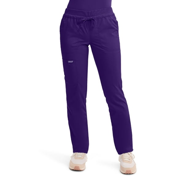 Cherokee Workwear Revolution Women's Scrubs Pant Mid Rise Tapered Leg Drawstring WW105