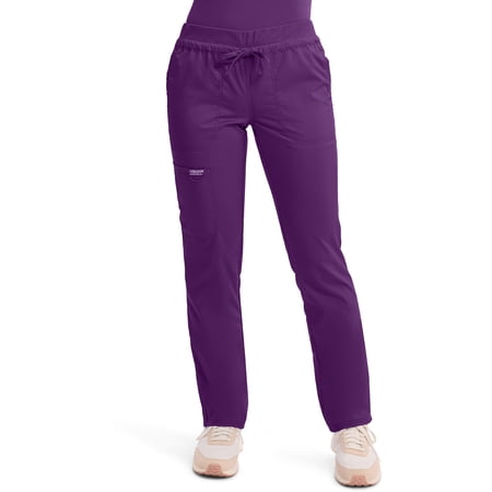 Cherokee Workwear Revolution Women's Scrubs Pant Mid Rise Tapered Leg Drawstring WW105