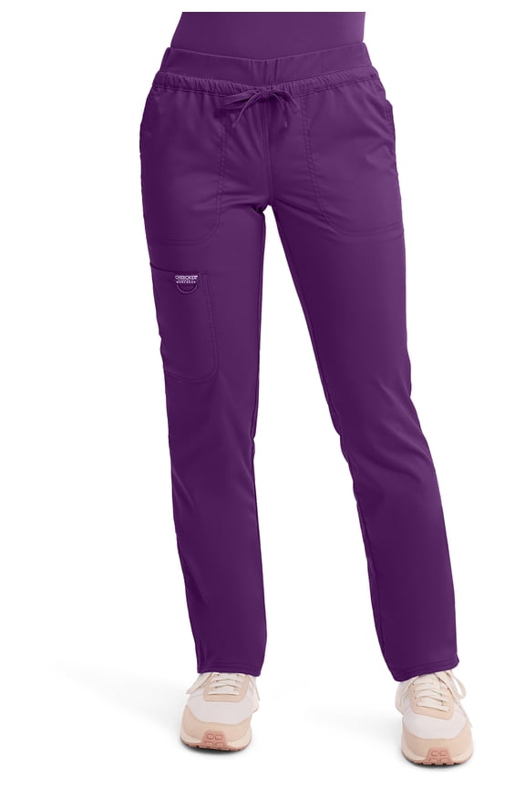 Workwear Revolution Women's Scrubs Pant Mid Rise Tapered Leg Drawstring WW105