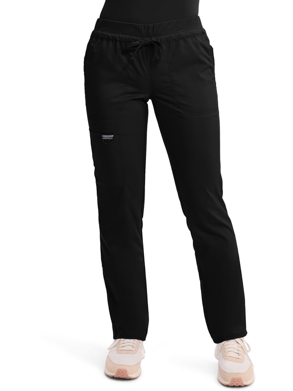 Workwear Revolution Women's Scrubs Pant Mid Rise Tapered Leg Drawstring WW105