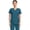 Caribbean Blue, variant on Cherokee Workwear Revolution Women's Scrubs Top Mock Wrap WW610