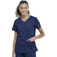 thumbnail image 1 of Cherokee Workwear Revolution Women's Scrubs Top Snap Front V-Neck WW622, 1 of 8
