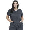 thumbnail image 1 of Cherokee Workwear Revolution Women's Scrubs Top Snap Front V-Neck WW622, 1 of 7
