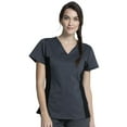 thumbnail image 1 of Cherokee Workwear Revolution Women's Scrubs Top V-Neck Knit Panel WW2875, 1 of 5