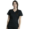 thumbnail image 1 of Cherokee Workwear Revolution Women's Scrubs Top V-Neck Knit Panel WW2875, 1 of 5