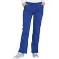 thumbnail image 1 of Cherokee Workwear Stretch Women Scrubs Pant Mid Rise Straight Leg Drawstring, WW130P, M Petite, Galaxy Blue, 1 of 7