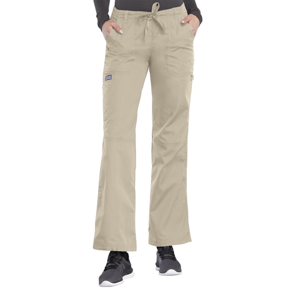Cherokee Workwear Women's Scrubs Pant Low Rise Drawstring Cargo 4020