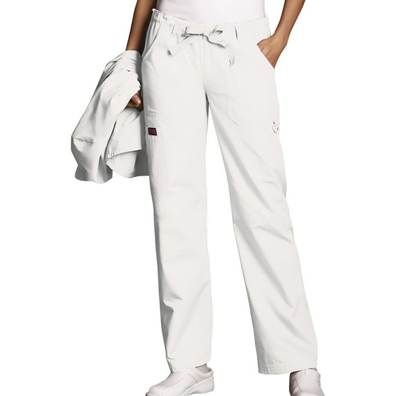 Cherokee Workwear Women's Scrubs Pant Low Rise Drawstring Cargo 4020