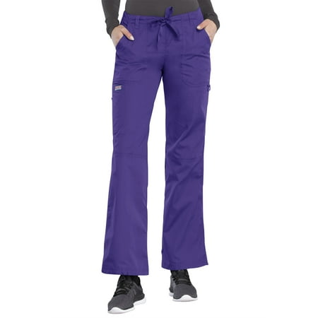 Cherokee Workwear Women's Scrubs Pant Low Rise Drawstring Cargo 4020