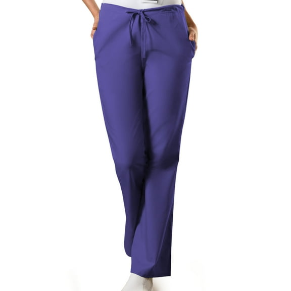 Cherokee Workwear Women's Scrubs Pant Natural Rise Flare Leg Drawstring 4101