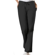 Cherokee Workwear Womens Scrubs Pant Natural Rise Flare Leg Drawstring 4101