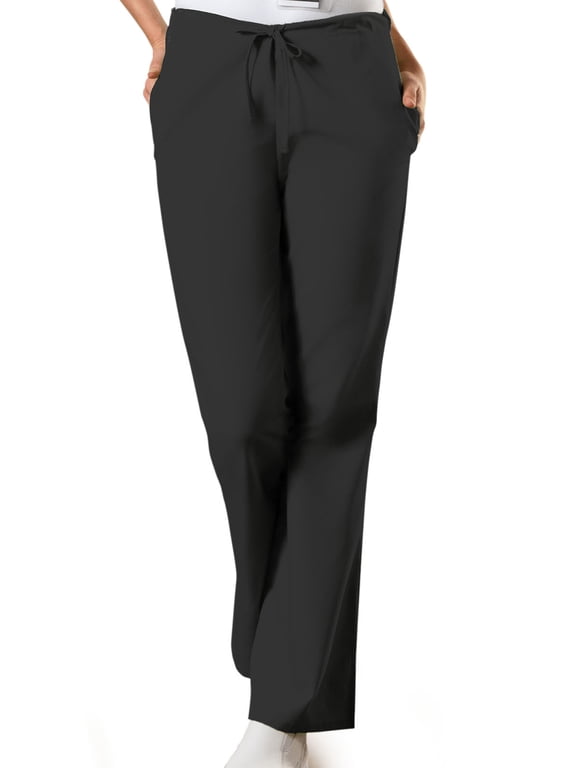 Workwear Women's Scrubs Pant Natural Rise Flare Leg Drawstring 4101