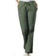 thumbnail image 1 of Cherokee Workwear Women's Scrubs Pant Natural Rise Flare Leg Drawstring 4101, 1 of 4