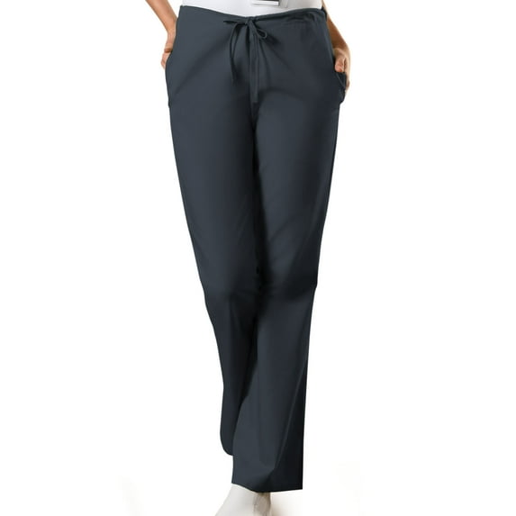 Cherokee Workwear Women's Scrubs Pant Natural Rise Flare Leg Drawstring 4101