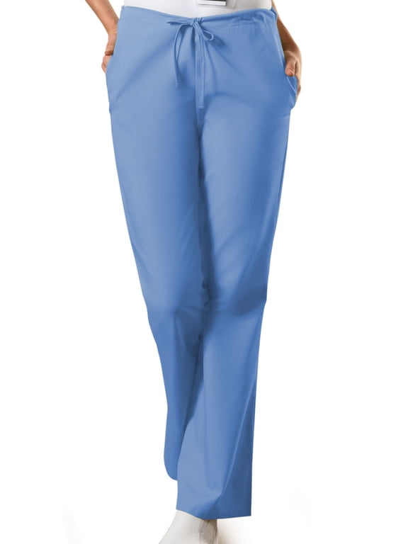 Workwear Women's Scrubs Pant Natural Rise Flare Leg Drawstring 4101
