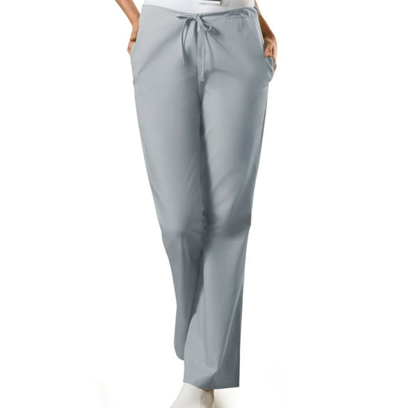 Cherokee Workwear Women's Scrubs Pant Natural Rise Flare Leg Drawstring 4101