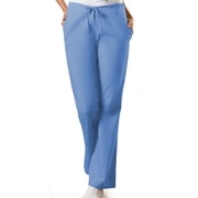 Cherokee Workwear Womens Scrubs Pant Natural Rise Flare Leg Drawstring 4101