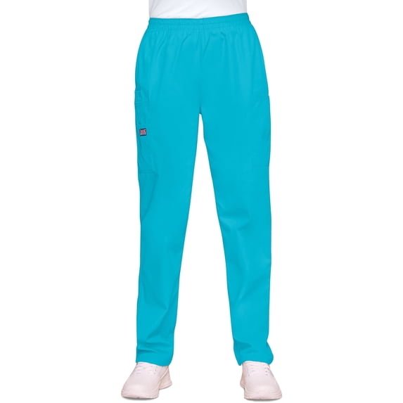 Cherokee Workwear Women's Scrubs Pant Natural Rise Tapered Pull-On Cargo 4200