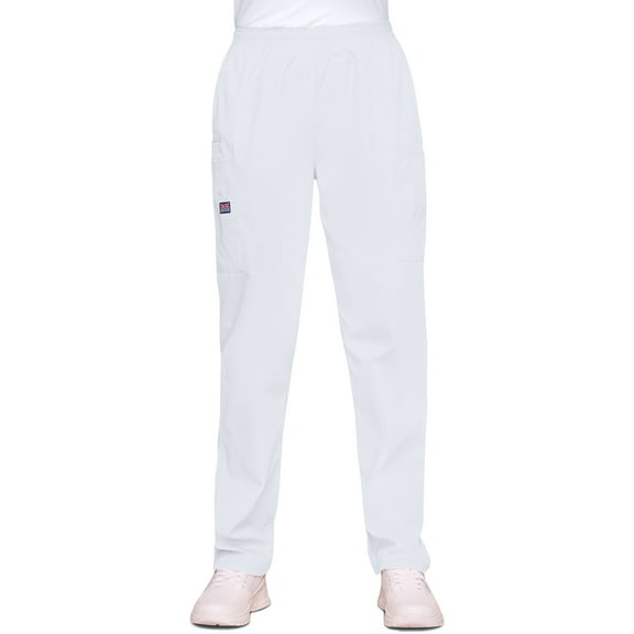 Cherokee Workwear Women's Scrubs Pant Natural Rise Tapered Pull-On Cargo 4200