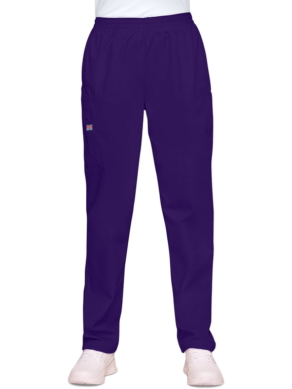 Workwear Women's Scrubs Pant Natural Rise Tapered Pull-On Cargo 4200