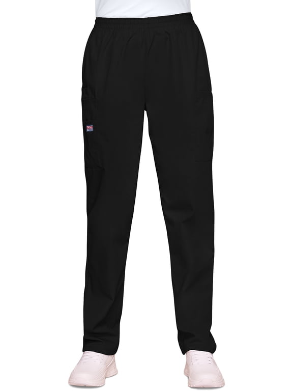 Workwear Women's Scrubs Pant Natural Rise Tapered Pull-On Cargo 4200