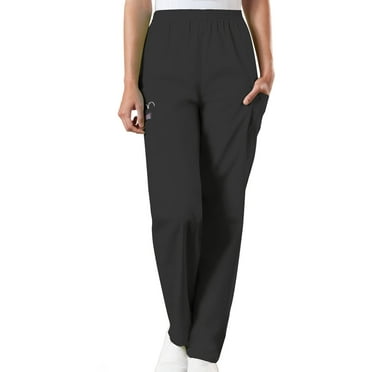 Cherokee Workwear Women's Scrubs Pant Natural Rise Tapered Pull-On Cargo 4200
