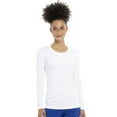 thumbnail image 1 of Cherokee Workwear Women's Underscrubs Long Sleeve Knit Tee 4881 Female White, 1 of 5