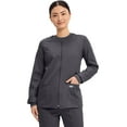 thumbnail image 1 of Cherokee Zip Front Scrub Jackets for Women, Workwear Core Stretch Soft Brushed Twill 4315, 1 of 9