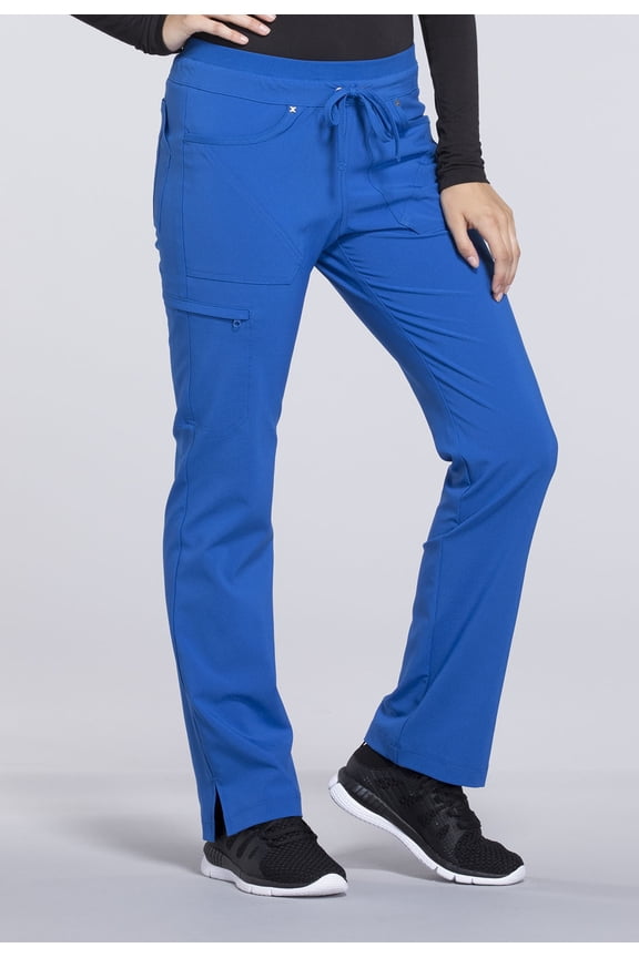 iFlex Scrubs Pant for Women Mid Rise Tapered Leg Drawstring CK010