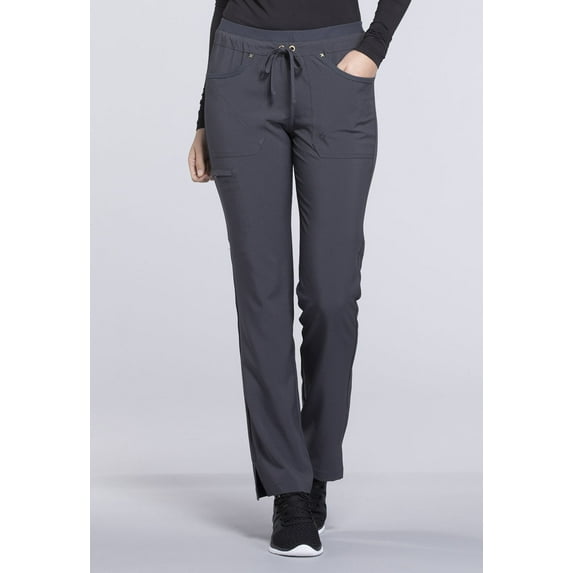 Cherokee iFlex Scrubs Pant for Women Mid Rise Tapered Leg Drawstring CK010