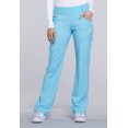 thumbnail image 2 of Cherokee CK002 Black Mid Rise Straight Leg Pull-On Scrub Pant – Women's 2 of 6