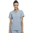 thumbnail image 1 of Cherokee iFlex Women Scrubs Top V-Neck Knit Panel CK605, 1 of 6