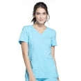 thumbnail image 1 of Cherokee iFlex Women Scrubs Top V-Neck Knit Panel CK605, 1 of 6