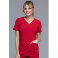 thumbnail image 1 of Cherokee iFlex Women Scrubs Top V-Neck Knit Panel CK605, 1 of 6