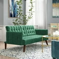 thumbnail image 1 of Cherrie 72'' Velvet Round Arm Sleeper, 1 of 3
