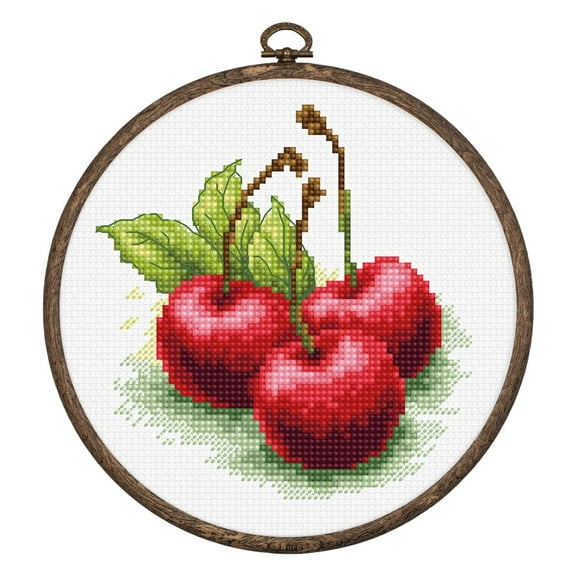 Luca-S Cherries Counted Cross-Stitch Kit