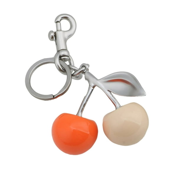 Cherries Bag Charm Keyring Stylish Cherries Bag Ornament Keychain Versatile Key Rings Accessory for Women