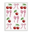 thumbnail image 1 of Stupell Industries Cherries & Bows Assortment White Framed Giclee Art, design by Marcus Prime, 1 of 8