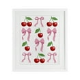 thumbnail image 1 of Stupell Industries Cherries & Bows Assortment White Framed Print Under Glass, design by Marcus Prime, 1 of 9