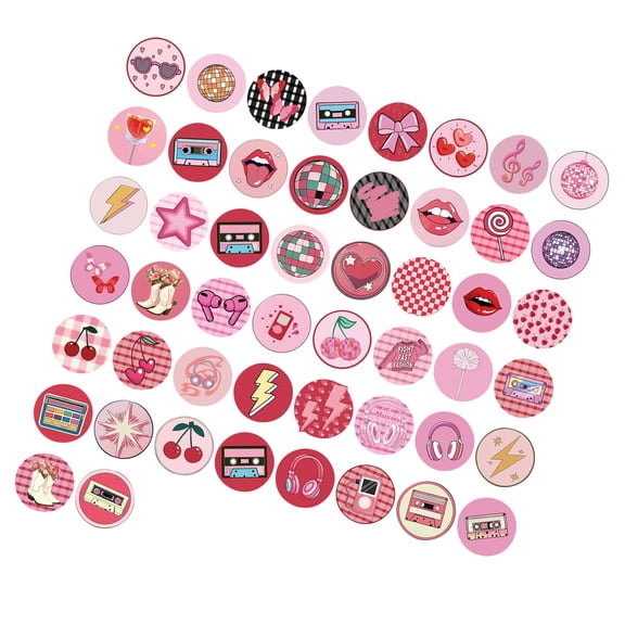 Cherries Design Stickers Decals 50PCS PVC materials Waterproof Art None Toxic Suitable For Kids Room School Supplies